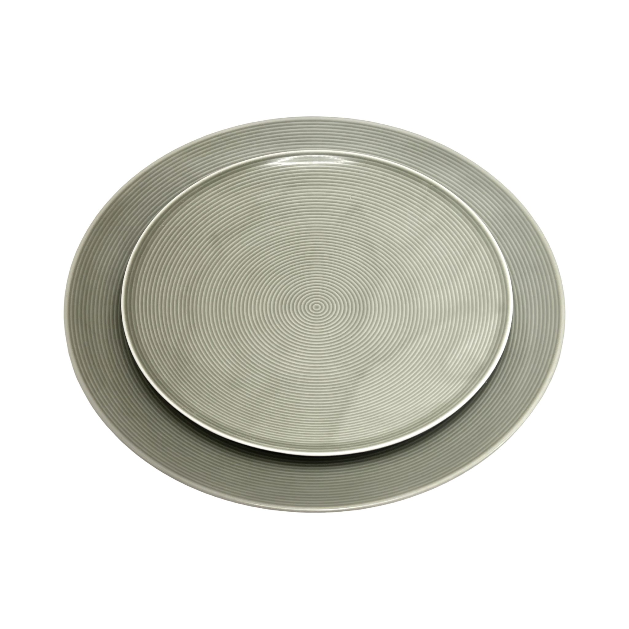 APARELHO DE JANTAR ROSENTHAL LOFT CINZA MOON COM 12 PEÇAS