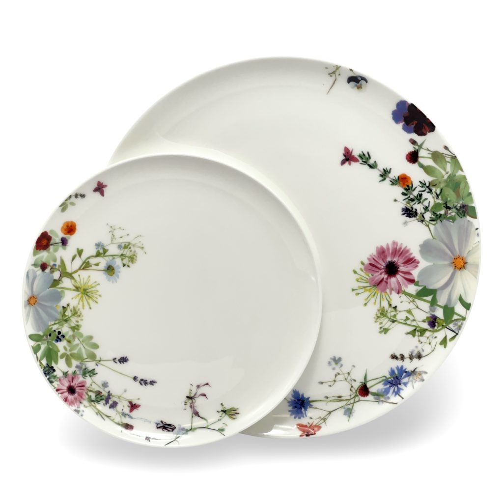 APARELHO DE JANTAR  ROSENTHAL GRAND AIR FLORAL COM 12 PEÇAS