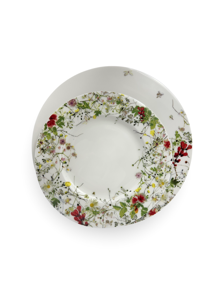 APARELHO DE JANTAR ROSENTHAL FLEURS SAUVAGES COM 12 PEÇAS